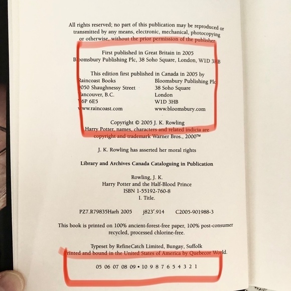 Harry Potter And The Half Blood Prince, RARE, ERROR, MISPRINT, First Edition - Picture 12 of 13